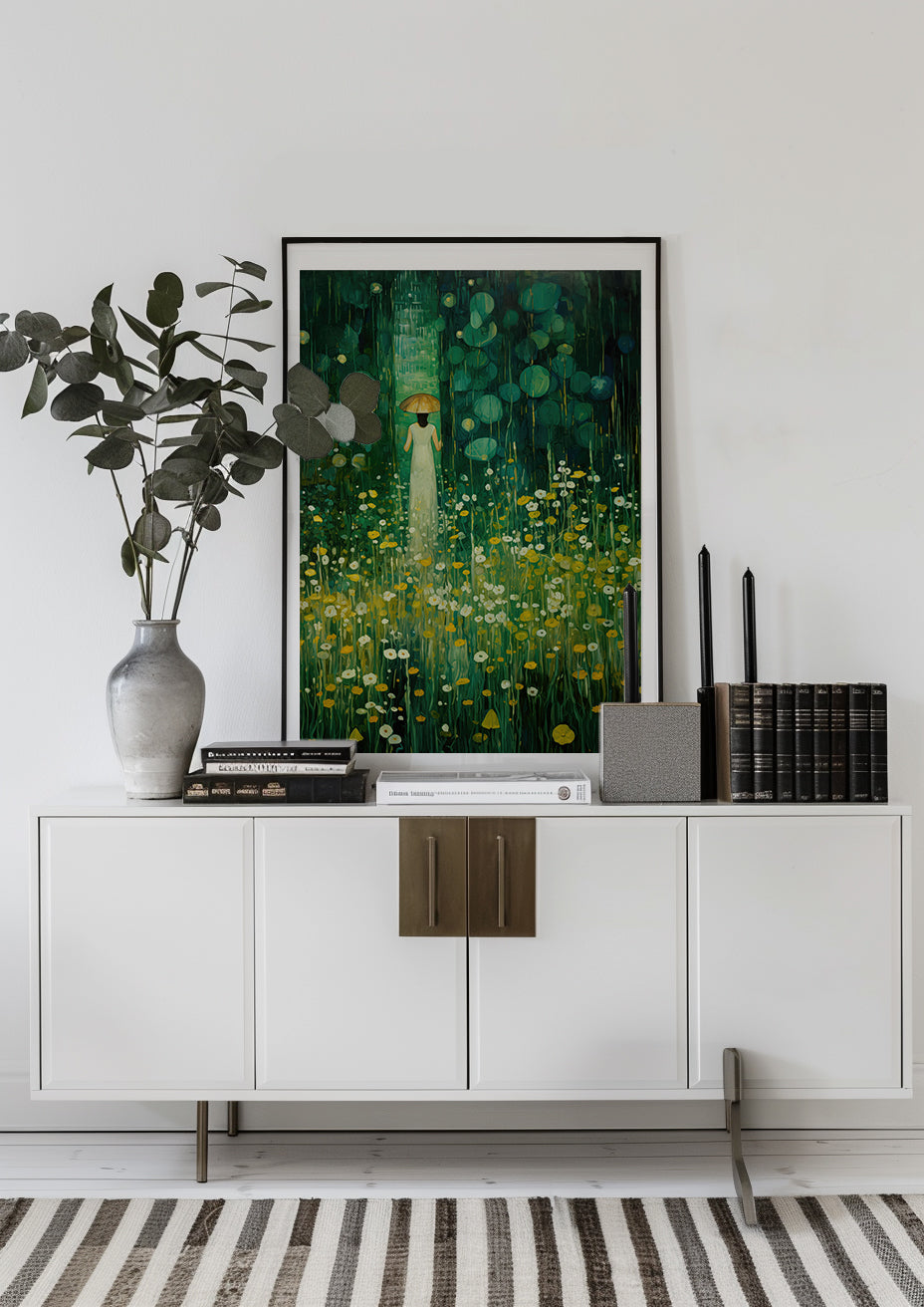 Emerald Green Garden Print