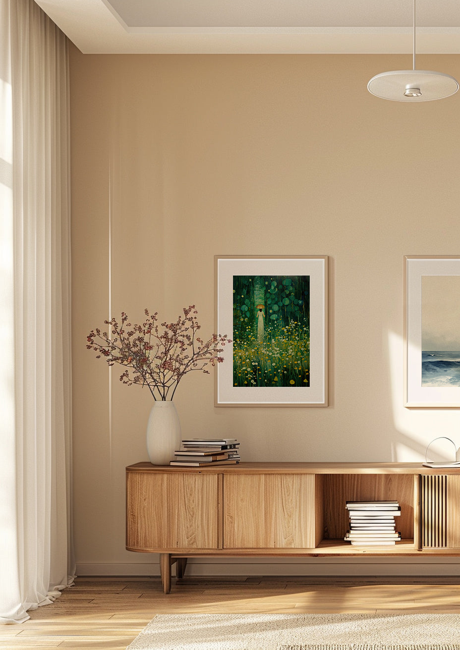 Emerald Green Garden Print