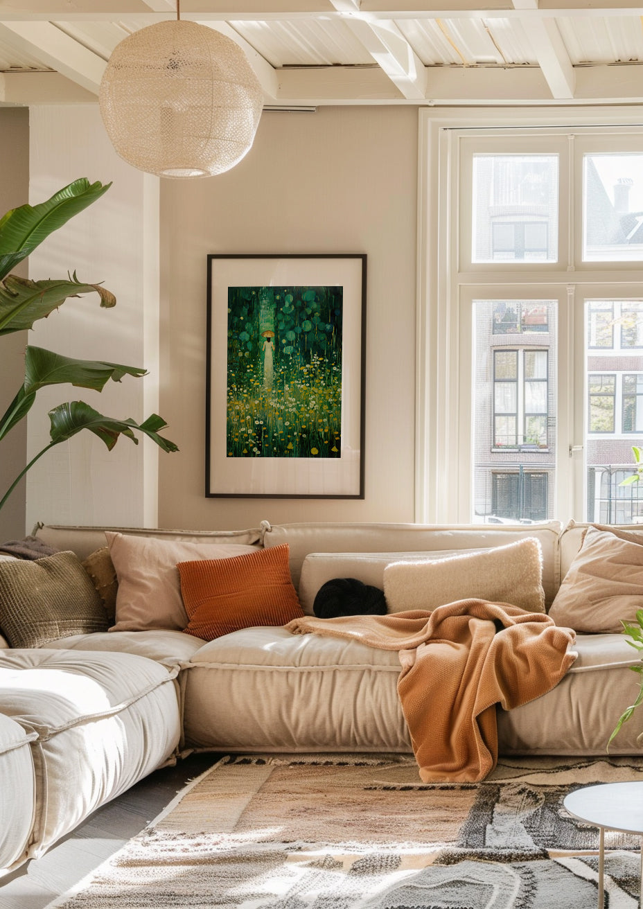 Emerald Green Garden Print