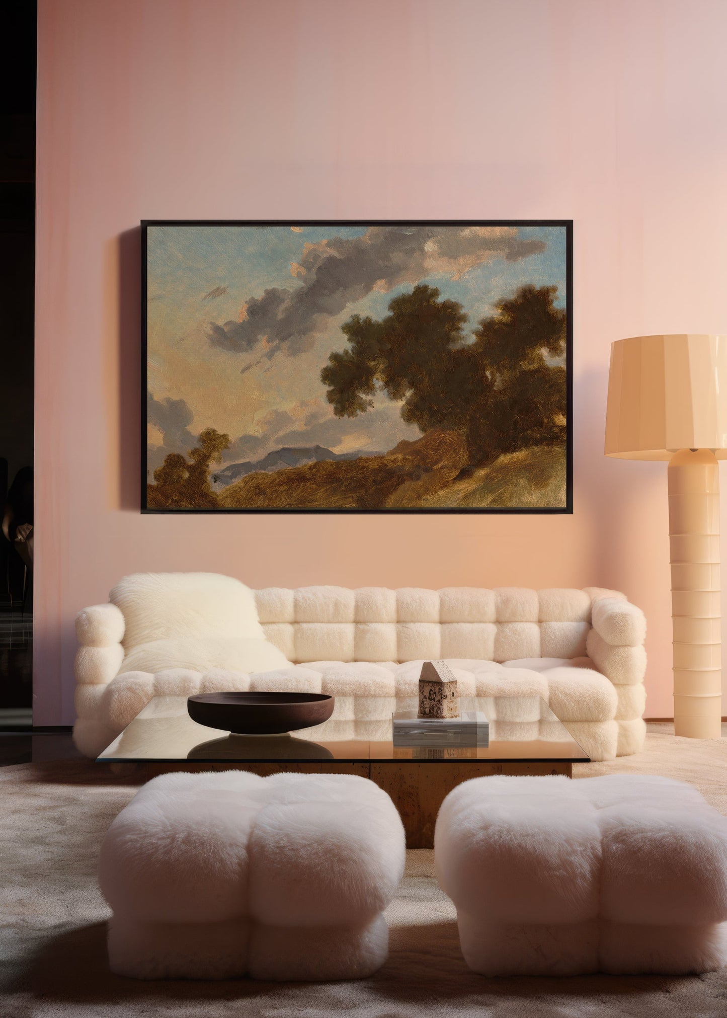 Jean Honoré Fragonard Mountain Landscape at Sunset