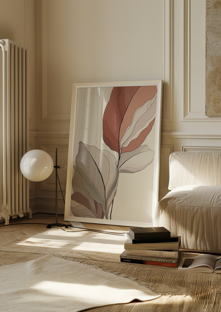 Green Terracotta Botanical Print